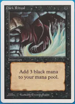 Dark Ritual Unlimited NM Black Common MAGIC GATHERING CARD (ID# 503949) ABUGames - Image 1