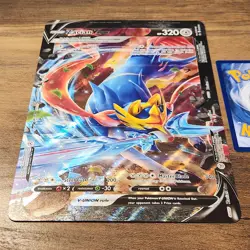 Jumbo Zacian V-UNION SWSH165 NM Oversized Topper 2021 Pokemon Card 163-166 Promo - Image 2