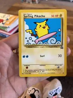 Pokemon Surfing Pikachu 28 Black Star Promo Vintage WOTC NM TCG Near Mint Card - Image 1
