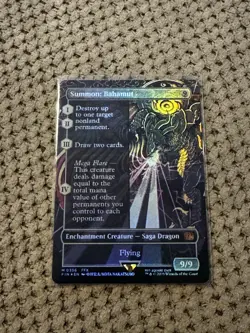 Summon: Bahamut (Borderless) Final Fantasy Foil MTG M0356 - Image 3