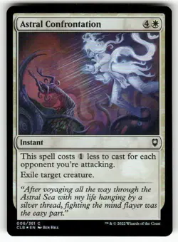 Astral Confrontation 06 NM Foil MTG CLB Magic - Image 1