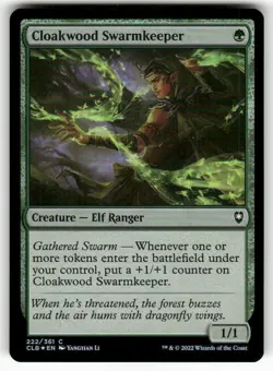 Cloakwood Swarmkeeper 222 NM Foil MTG CLB Magic - Image 1