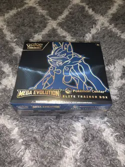 Pokemon TCG Mega Evolution Pokemon Center Elite Trainer Box (In Hand) Small Tear - Image 1