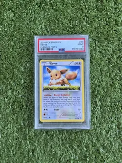 Eevee Regular Common #80 - PSA MINT 9 - 2014 XY Furious Fists - Pokemon TCG - Image 1