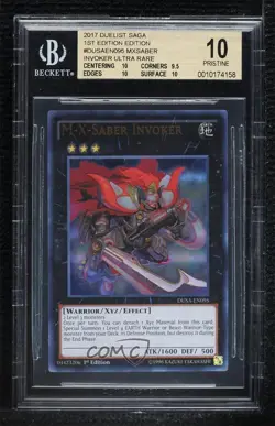 UR - M-X-Saber Invoker YuGiOh Duelist Saga 1st Edition BGS 10 PRISTINE - Image 1