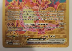 Pokemon TCG Charizard EX Hyper Rare Holo Card 228/197 Sv03: Obsidian Flames - Image 2