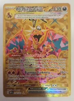 Pokemon TCG Charizard EX Hyper Rare Holo Card 228/197 Sv03: Obsidian Flames - Image 3