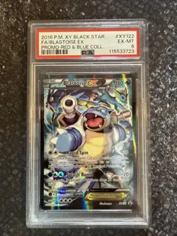 Pokemon Blastoise EX 2016 XY122 Promo Card PSA 6 - Image 1
