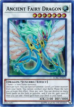 Yu-Gi-Oh Card - LCKC-EN070 - ANCIENT FAIRY DRAGON (ultra rare holo) - NM/Mint - Image 1