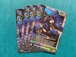 AncientSphinxmon BT18-084 Playset Special Booster 2.0 Digimon Card Game x4 - Image 1