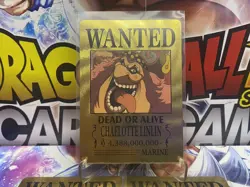 Big Moms Crew✨5 One Piece Wanted Poster Gold Card Collectible✨ - Image 3