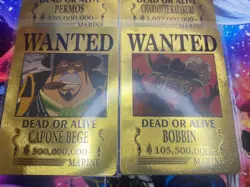 Big Moms Crew✨5 One Piece Wanted Poster Gold Card Collectible✨ - Image 5