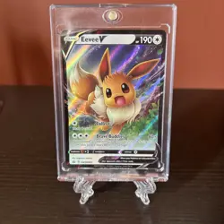 Eevee V SWSH065 Sword & Shield Black Star Promo Holo Pokemon Card - Image 1