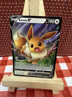 Eevee V SWSH065 Sword & Shield Black Star Promo Pokemon Card NM - Image 1