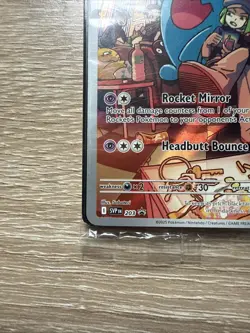 Team Rocket's Wobbuffet SVP 203 Full Art Promo Sealed Pokemon TCG Card - Image 2
