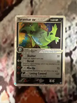 Tyranitar EX Unseen Forces Holo Ultra Rare Card 111/115 HP Condition - Image 1