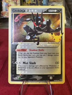 Greninja Gold Star SWSH144 Promo Pokemon Card Celebrations NM- 86 - Image 1