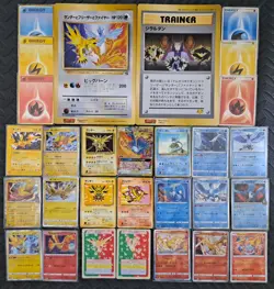 Articuno, Zapdos, and Moltres Vintage/Modern, GB Promos; Pokemon Card Lot. - Image 1