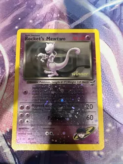Rocket's Mewtwo (Winner) Best of Game #8 Reverse Holo Pokemon Card (Ungraded) - Image 1
