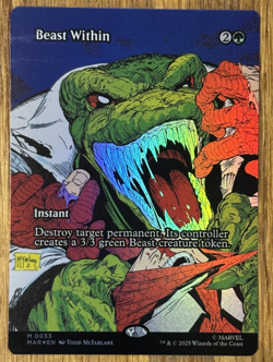 MTG Marvel Eternal-Legal, Beast Within - Foil - Image 1