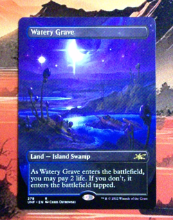 MTG Watery Grave (Borderless) Regular UNF 278 NM R - Image 1
