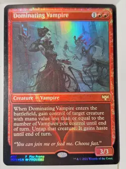 Dominating Vampire - FOIL - Play Promo - Magic the Gathering MTG Nice! - Image 1