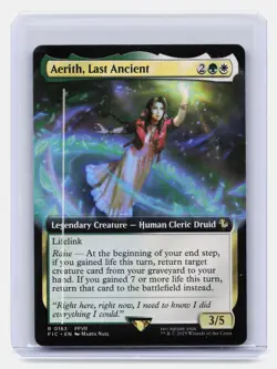 Aerith, Last Ancient Extended Art MTG Commander: FINAL FANTASY #163 Rare - Image 1