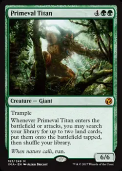 Primeval Titan - Iconic Masters #183/249 MTG Magic The Gathering - Image 1