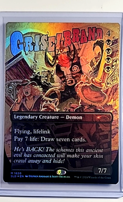 2024 MTG Magic the Gathering SLD Secret Lair Borderless Foil #1620 Griselbrand - Image 1