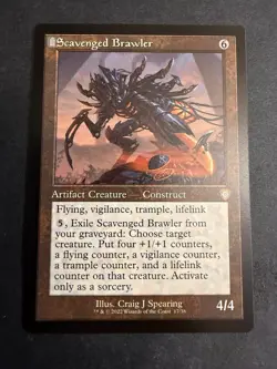 Scavenged Brawler Retro Frame Commander: the Brothers' War MTG NM - Image 1