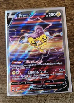 Pokemon TCG Crown Zenith Galarian Gallery Ultra Rare Raikou v GG41/GG70 - Image 1