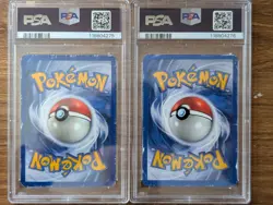 2000 Pokemon Team Rocket 1st Edition PSA 1 Dark Charizard Holo & Non-Holo #4 #21 - Image 2