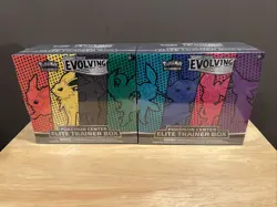(2) Pokemon TCG Evolving Skies Pokemon Center PKC Elite Trainer Box ETB’S - Image 1