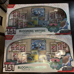 Pokemon 151 Blooming Waters Premium Collection Scarlet & Violet SEALED LOT OF 2 - Image 1