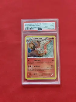 Pokemon: Talonflame #10/119 Holo Rare 2014 Cracked Ice Theme Deck - PSA 9 - E52 - Image 1