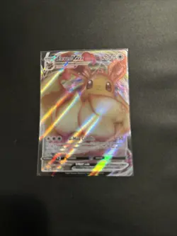 Pokemon TCG Eevee VMAX SWSH087 Black Star Promo Full Art NM - Image 1