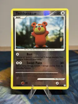 Teddiursa 105/123 Common Mysterious Treasures Reverse Holo Pokemon Yuka Morii - Image 1