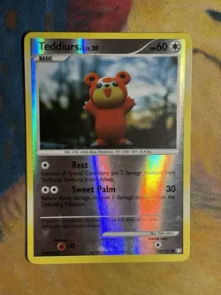 Teddiursa 105/123 Common Mysterious Treasures Reverse Holo Pokemon Yuka Morii - Image 2