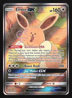 Pokemon Eevee GX SM233 Sun & Moon Full Art Holo Black Star Promo HP - Image 1