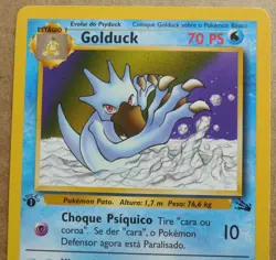 Golduck 35/62 Uncommon Non-Holo 1st Edition Portuguese Fossil Set Pokemon LP - Image 3