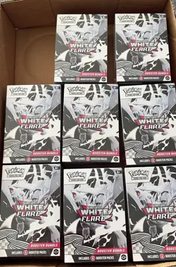 Lot of 8 - Pokemon TCG White Flare Booster Bundle - SHIPS FAST - Image 1