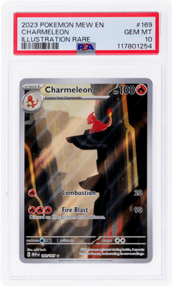 2023 Pokemon Scarlet and Violet 151 Charmeleon Illustration Rare #169 PSA 10 - Image 1