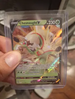 Pokemon TCG Chesnaught V Sword & Shield - Silver Tempest 015/195 Holo Ultra Rare - Image 2
