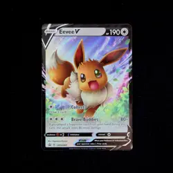 2020 Pokemon - Eevee V SWSH065 Black Star Promo Near Mint NM - Image 1