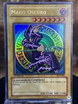 Yugioh! Mago Oscucuro Dark Magician Ultra Rare BIY-S006 Spanish - Image 1