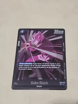 Dragon Ball Super Card Game Goku Black FB02-040 R Rare 30,000 Power - Image 1