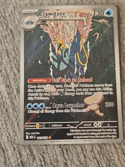 Clawitzer Mega Evolutions 141/132 Secret Rare Pokemon Card NM/M - Image 1