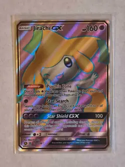 Jirachi GX 079A/236 Unified Minds Alternate Art Holo Pokemon Card TCG Single - Image 1