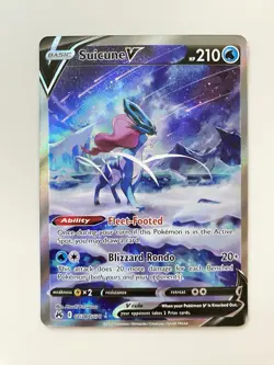 Pokemon TCG Suicune v Crown Zenith Galarian Gallery Holo Ultra Card GG38/GG70 NM - Image 1