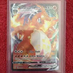 Pokemon Charizard VMAX 330 HP Claw Slash G-Max Wildfire Holo Card 020/189 - Image 3
